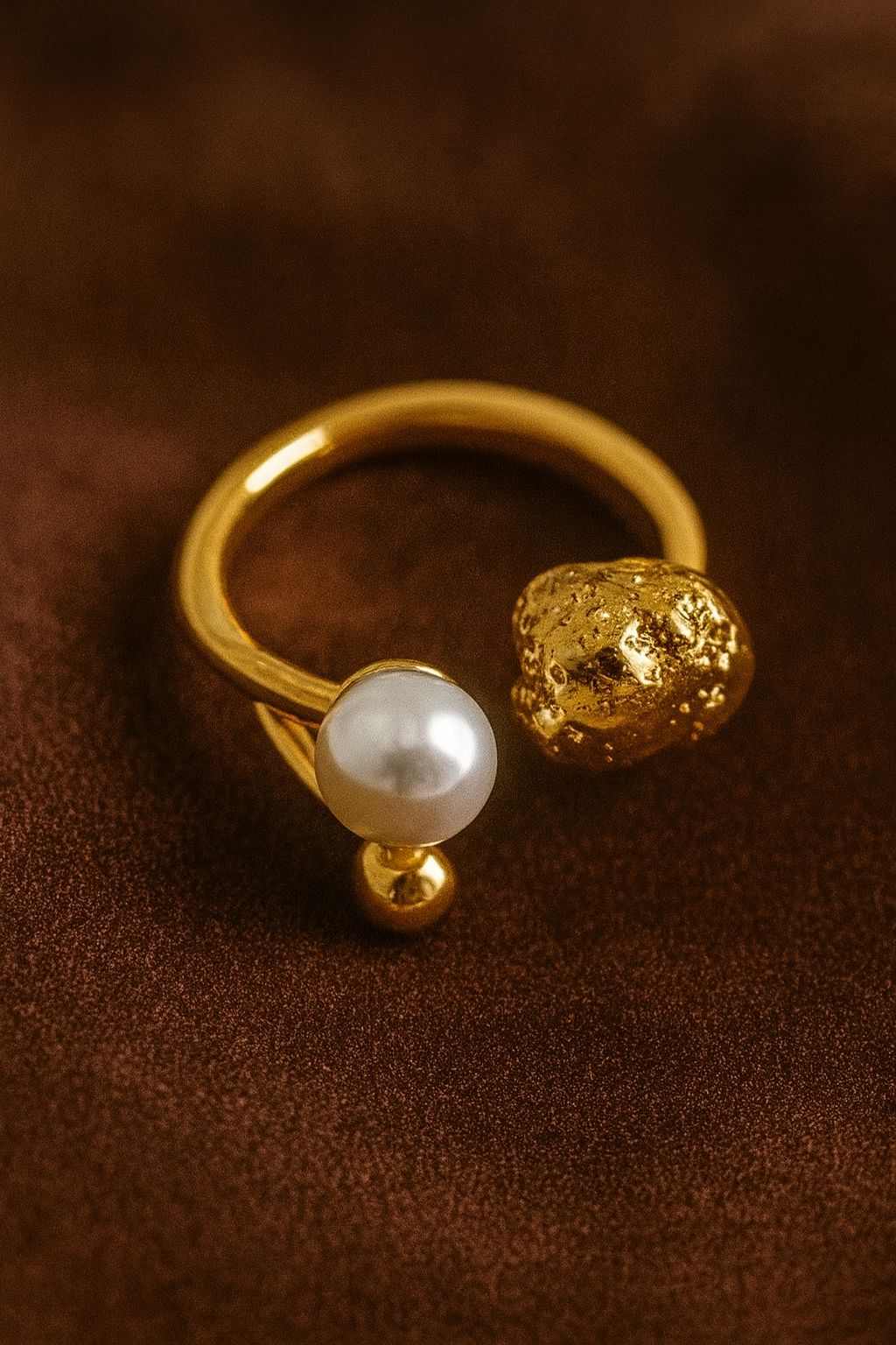 Pearl & Nugget Ring