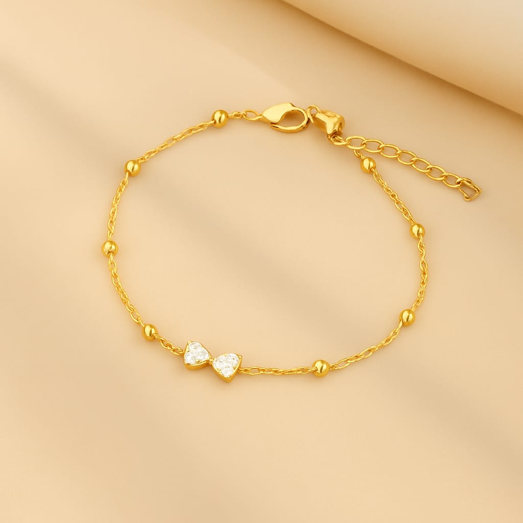 Crystal Bow Delicate Bracelet