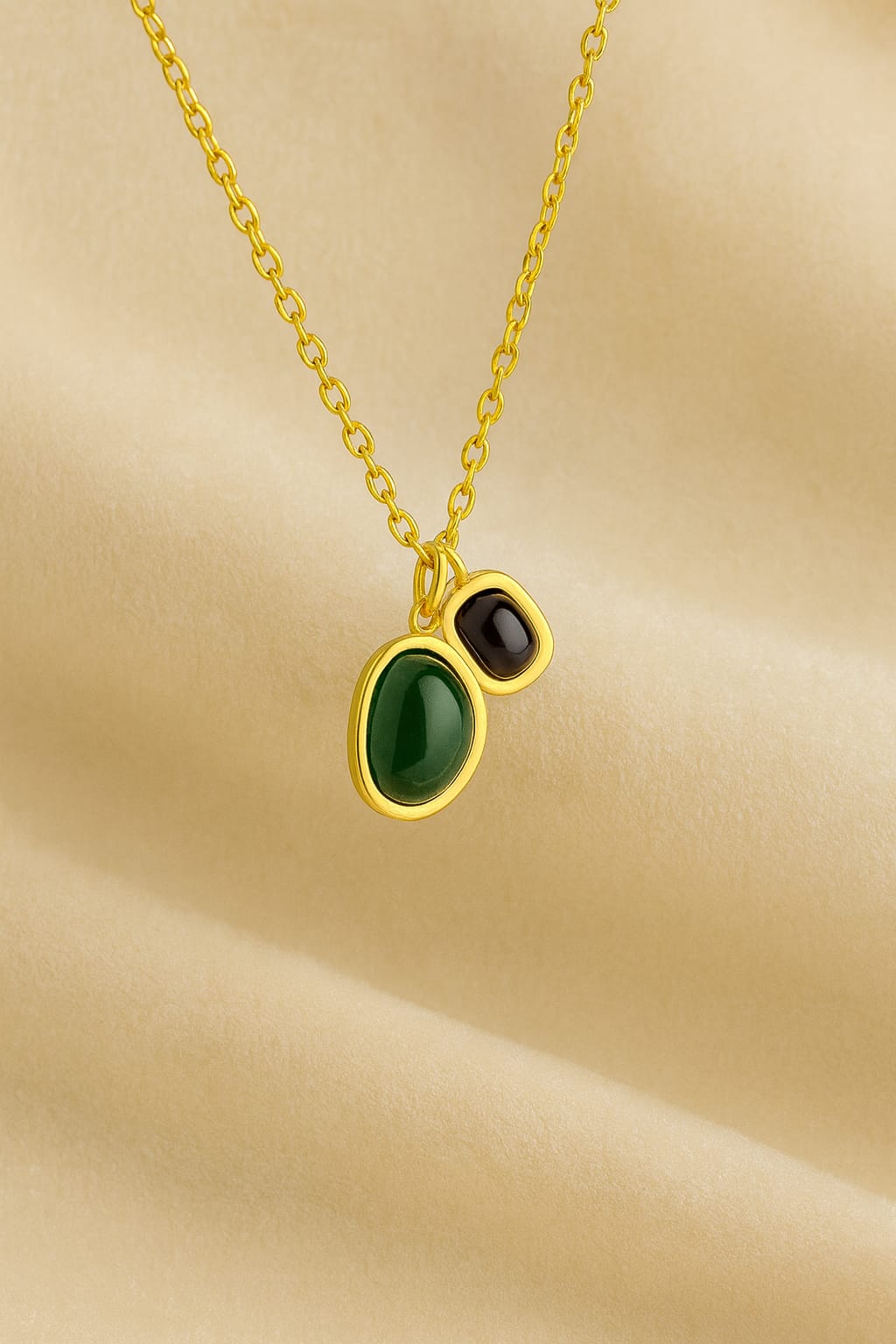 Duo Gem Necklace