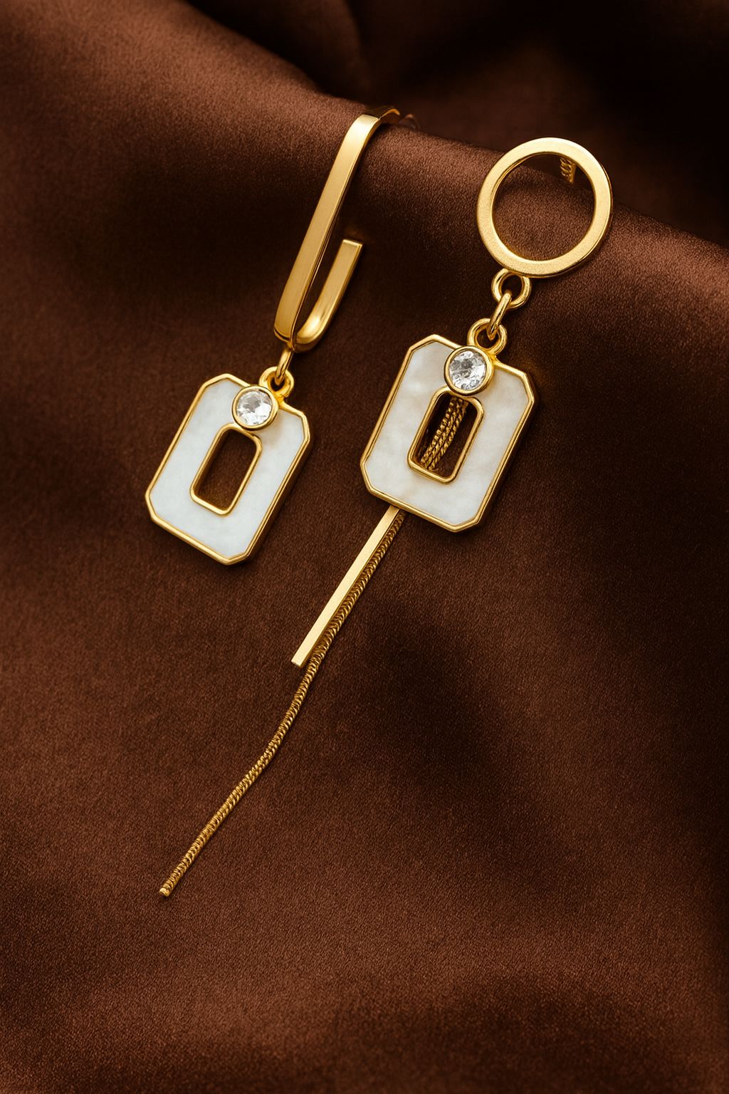 Geometric Elegance Drop Earrings