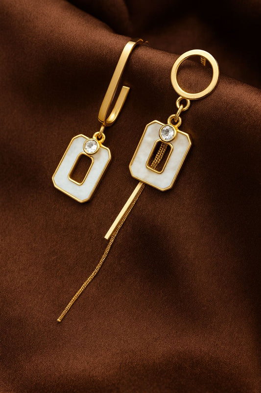 Geometric Elegance Drop Earrings