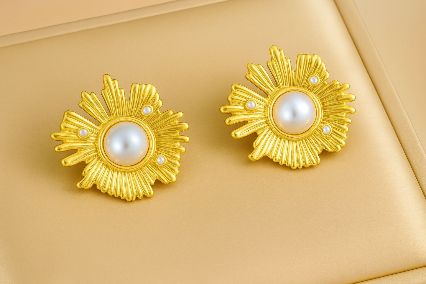 Floral Pearl Earrings