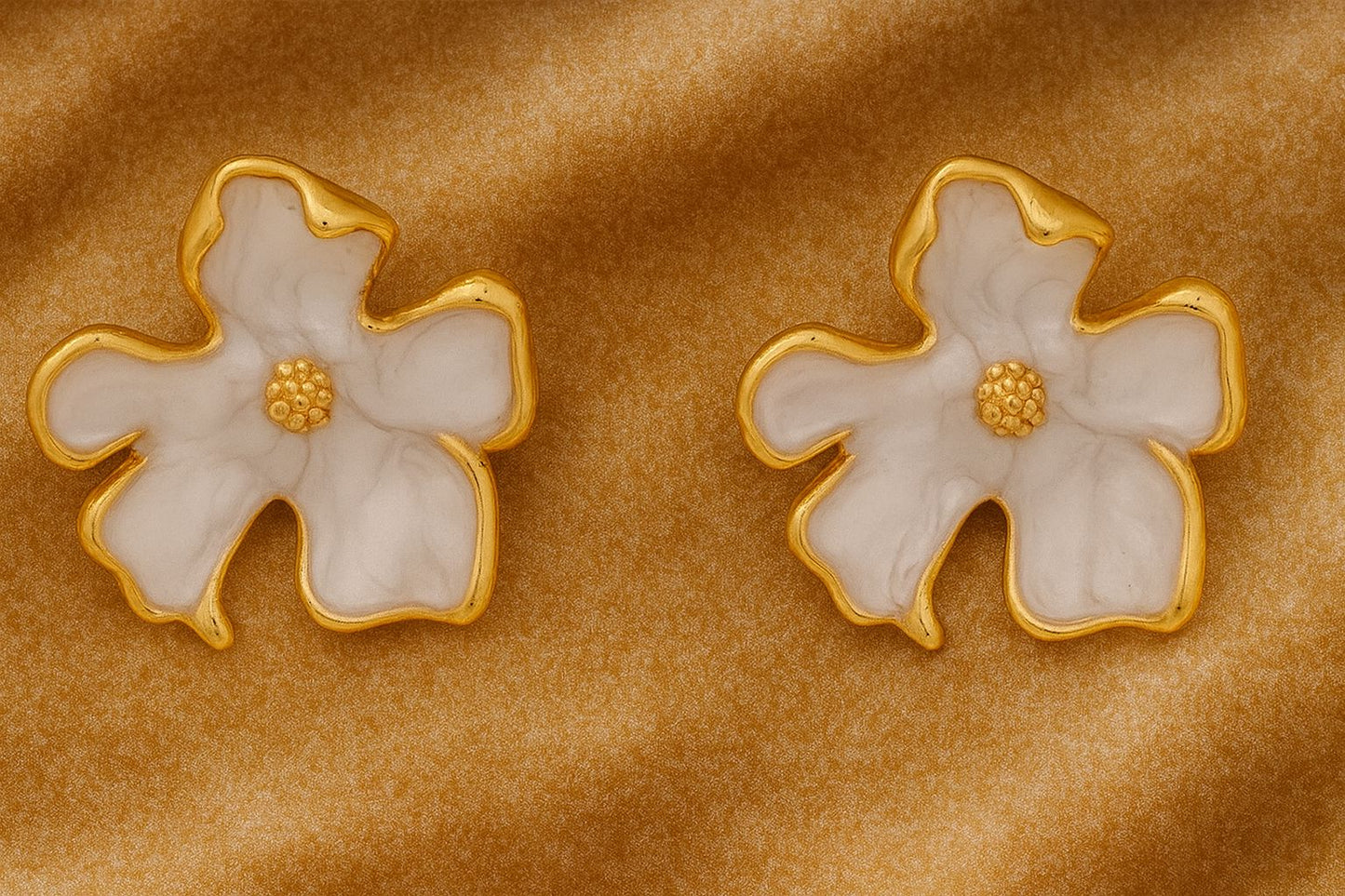 Asteri Bloom Enamel Earrings