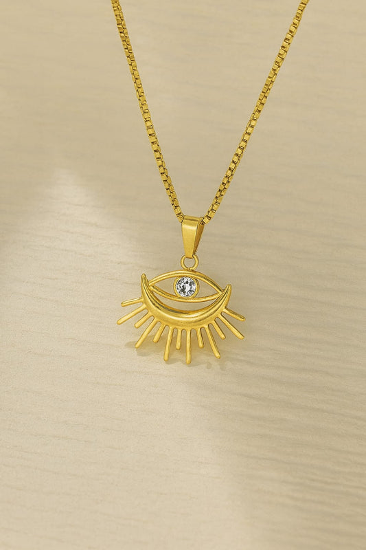 Evil Eye Sun Necklace