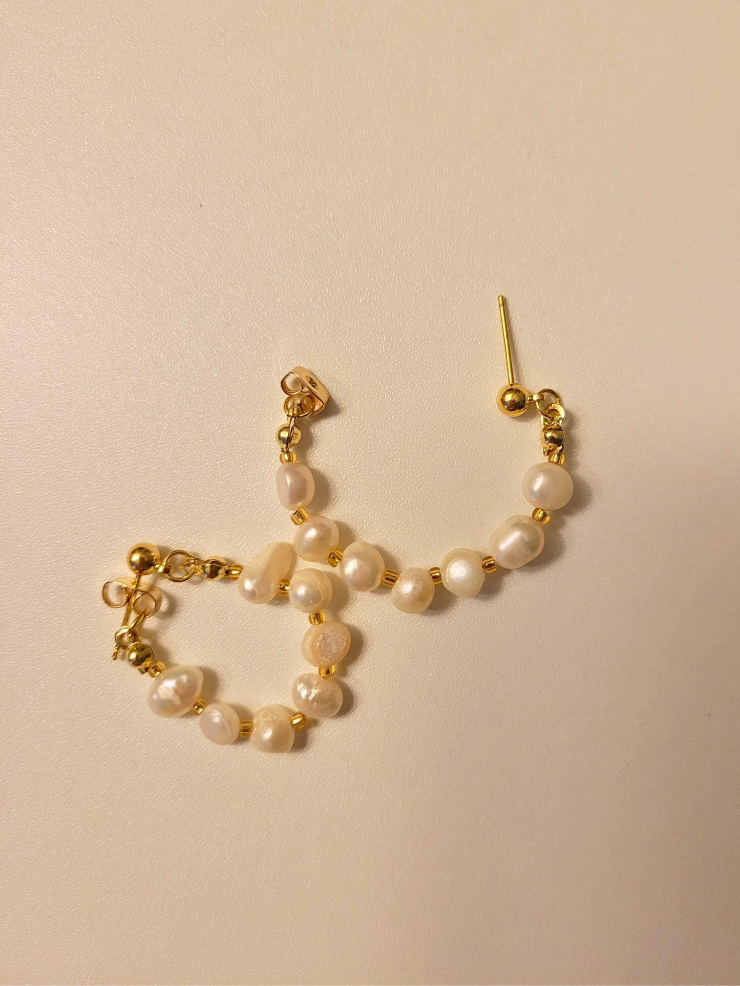 Pearl Hoop Earrings
