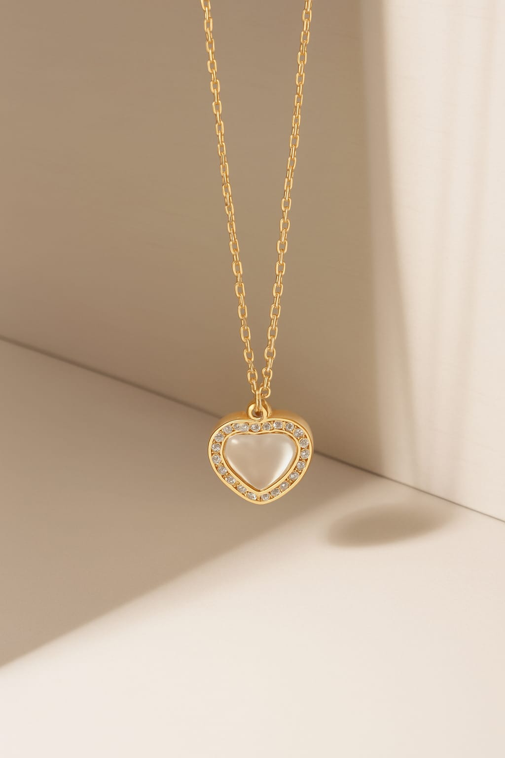 Pearl Heart Necklace