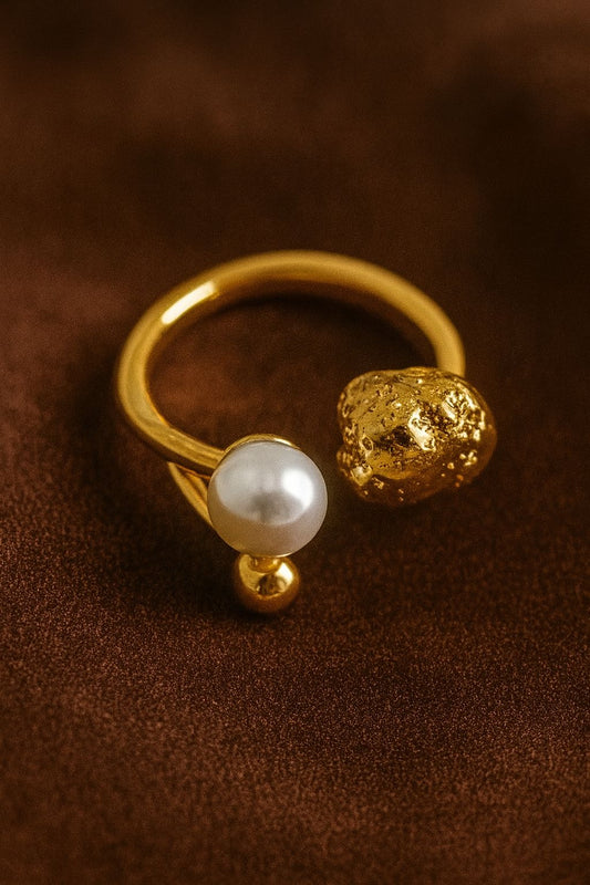 Pearl & Nugget Ring
