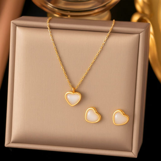 Heart Necklace Set
