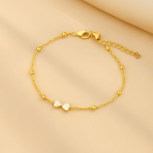 Crystal Bow Delicate Bracelet
