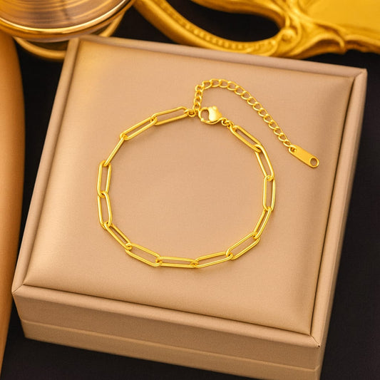 Golden Link Chain Bracelet