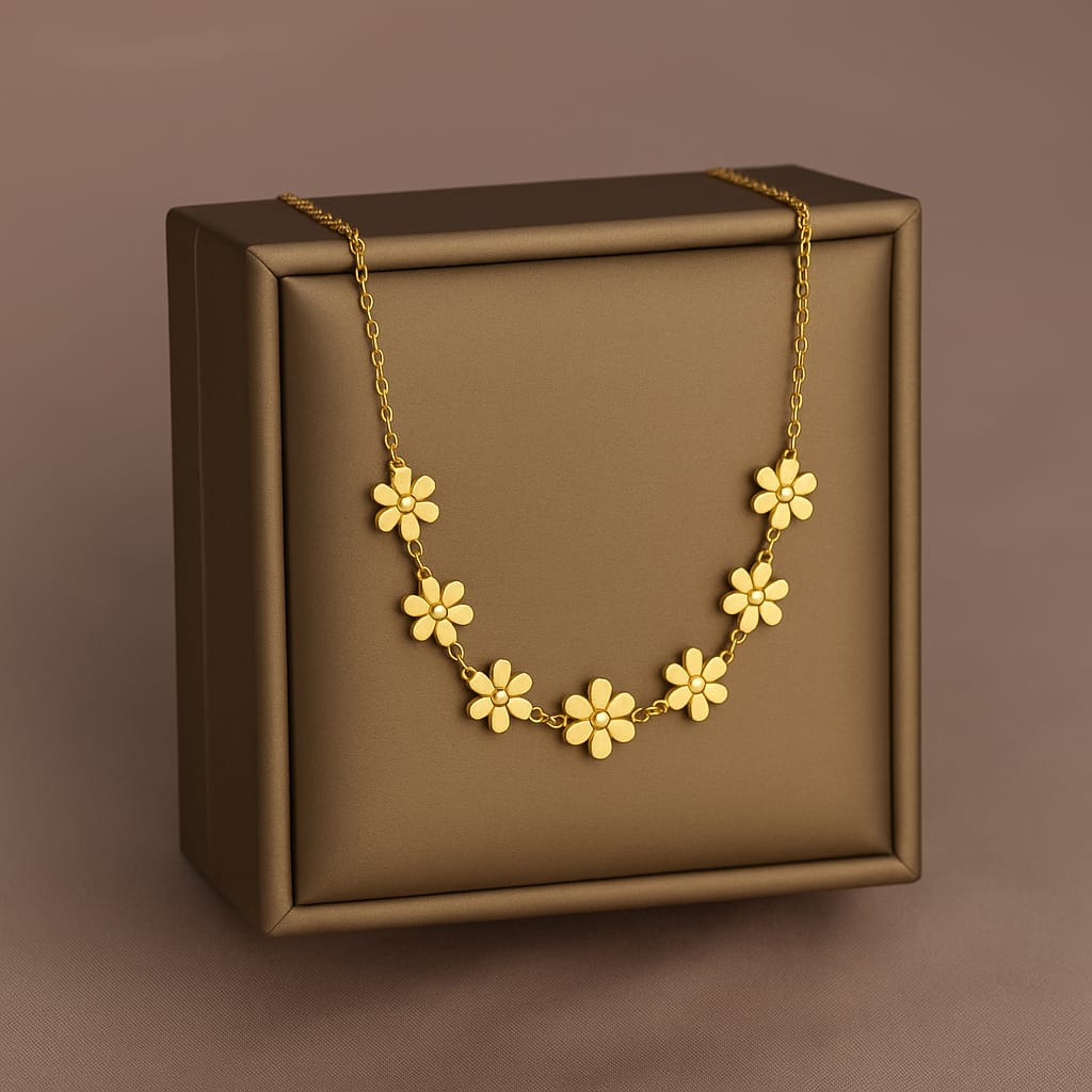Golden Daisy Necklace