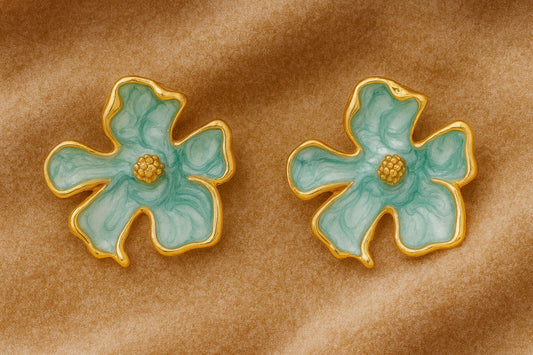 Asteri Bloom Enamel Earrings