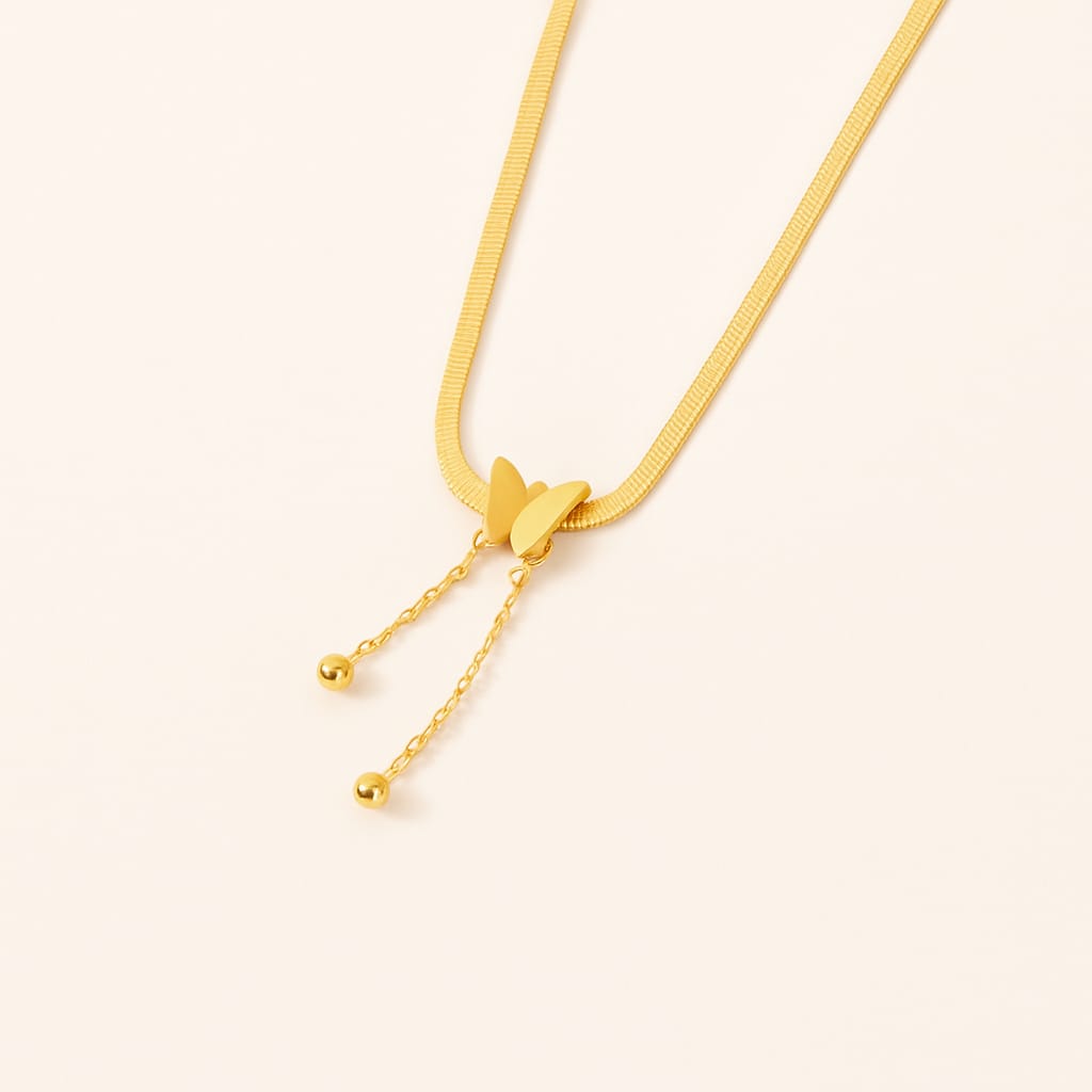 Butterfly Slider Necklace